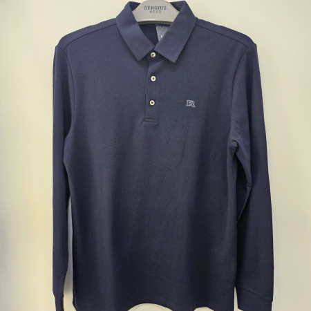 [행복한백화점][세르지오]면혼방  네이비  가을 긴팔 티셔츠 stsdkme3759a