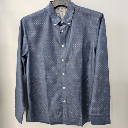 [행복한백화점][세르지오]면혼방 돗뜨 프린트 셔츠  sytygmg3437