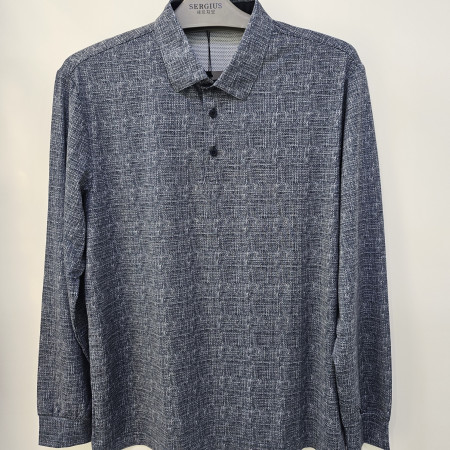 [행복한백화점][세르지오]나염 프린트 블루    간절기 기티셔츠 stsdkmg3723