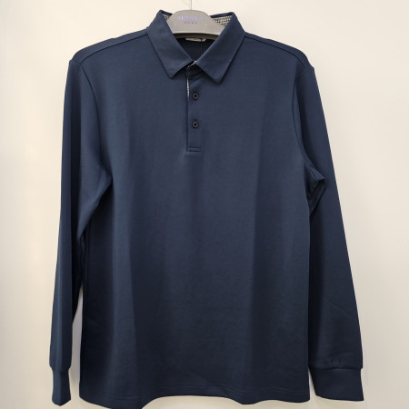 [행복한백화점][세르지오] 솔리드 다크 블루 가을 긴팔 티셔츠 stsdkmf3729