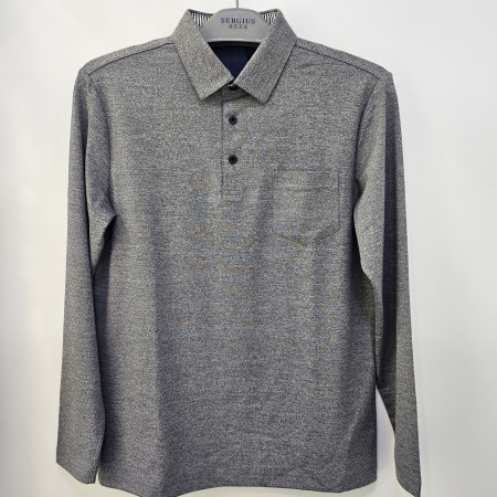 [행복한백화점][세르지오]멜란지 그레이 가을 긴팔 티셔츠 stsdkmf3743