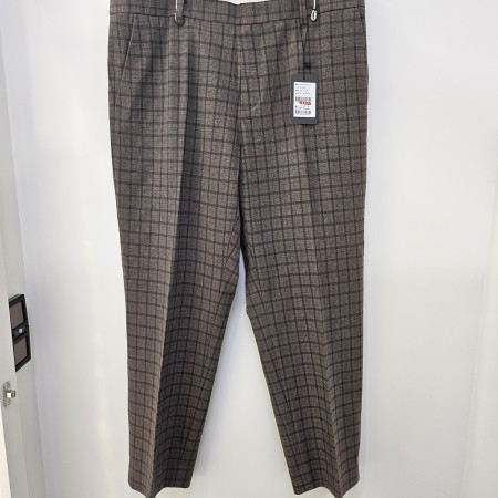 [행복한백화점][세르지오]9브 밴딩 t/r 사각 브라운 체크 바지 sptcemf1902a