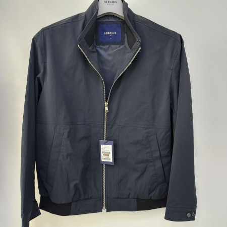 [행복한백화점][세르지오]블루종 블랙 시보리 점퍼 sjpssme3174a