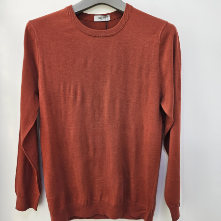 [행복한백화점][세르지오] 오렌지 라운드 니트티셔츠  sntzymf3763