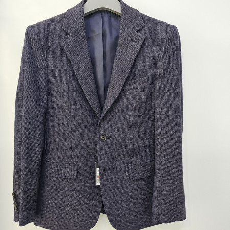 [행복한백화점][세르지오]투톤 조직물  네이비  자켓  sjkurme1221