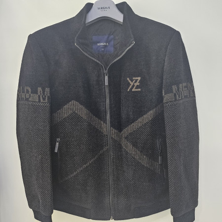 [행복한백화점][세르지오]블랙  모직점퍼  sjpdwme4175