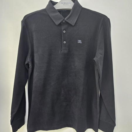 [행복한백화점][세르지오]폴리스판  블랙 겨울 티셔츠 stsdkme4664a