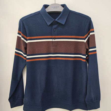 [행복한백화점][세르지오]면폴리혼방 네이비 겨울 티셔츠 stsdkme3769a