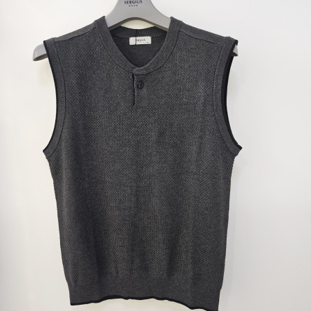 [행복한백화점][세르지오]헨리넥 니트 조끼 svtbmmf4751