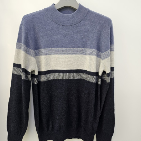 [행복한백화점][세르지오]울100  솔리드 배색 반폴라 티셔츠 sntbsmf4620