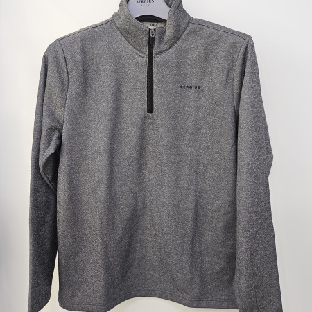 [행복한백화점][세르지오]stsmgmf4549  기모 그레이 반집업 티셔츠