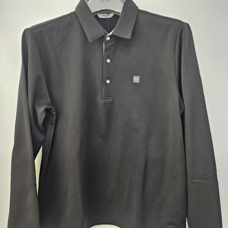 [행복한백화점][세르지오]쿠션 기모  블랙 카라 티셔츠 stsmgmf4571a