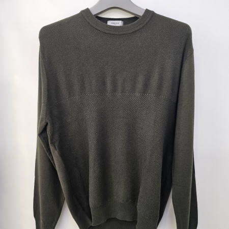 [행복한백화점][세르지오]카키 라운드  니트티셔츠 sntjbmf4879a