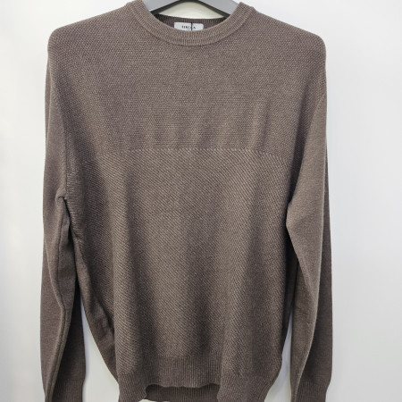 [행복한백화점][세르지오]솔리드 베이지  라운드 니트티셔츠 sntjbmf4880a