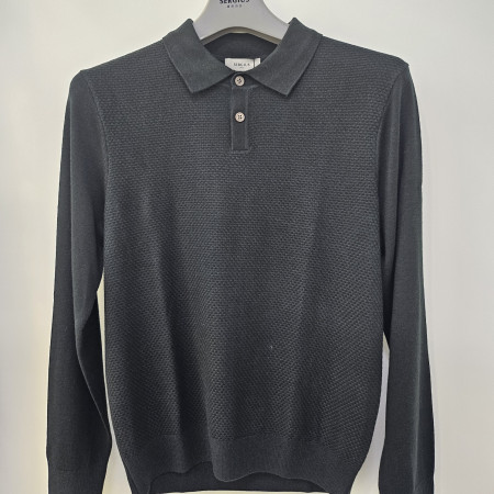 [행복한백화점][세르지오]요고에리 다크그린 카라 니트티셔츠 sntvbmf4501a