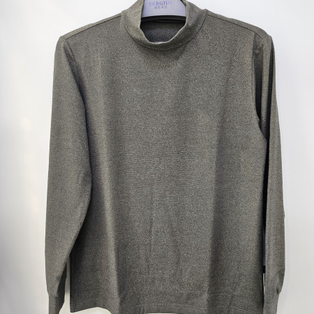 [행복한백화점][세르지오]기모 반폴라   브라운 티 셔츠  stsdkmf4640