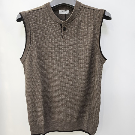 [행복한백화점][세르지오]베이지 헨리넥   베스트 svtbmmf4750a