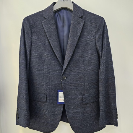 [행복한백화점][세르지오]폴리 레이온 스판 네이비 자켓 sjkurme3004