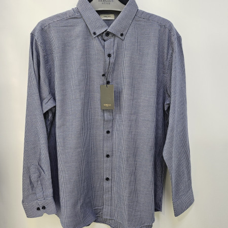 [행복한백화점][세르지오] 지도리 블루 선염 남방 sytghmg4411