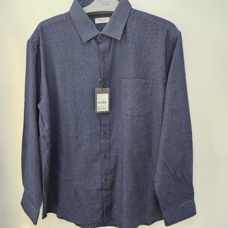 [행복한백화점][세르지오]투톤 선염  네이비  남방 sytghmg4413