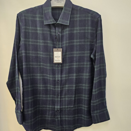 [행복한백화점][세르지오]n/green  체크남방 sytncmf4453a