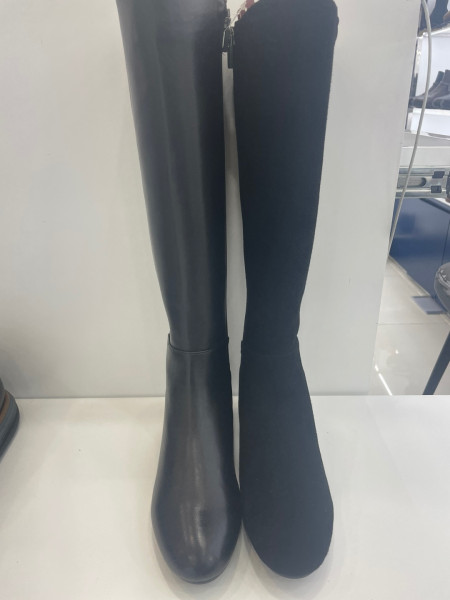 [행복한백화점][허시파피]여성 쿠션UP! 천연가죽 스판 롱부츠 4.5cm