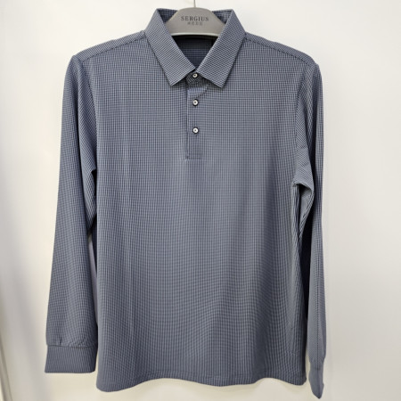 [행복한백화점][세르지오] 잔체크  블루 봄신상품 티셔츠 stsdkmd1719