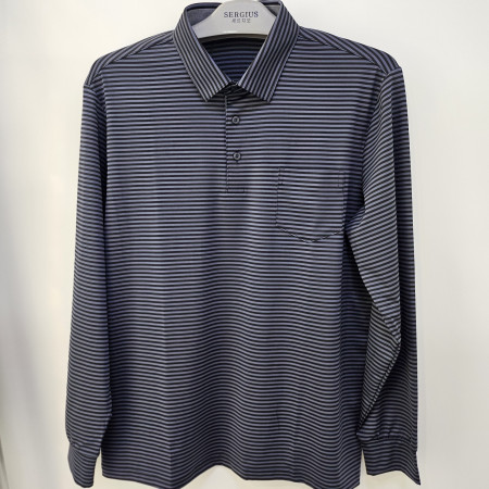 [행복한백화점][세르지오]스트라이프 무늬  네이비 티셔츠 stsdkmd1718