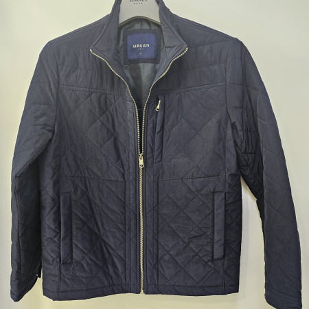 [행복한백화점][세르지오]패딩 퀼팅 네이비 점퍼  sjpssmd1117a