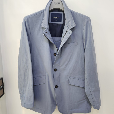 [행복한백화점][세르지오] 봄 여름  블루 변형 자켓 sjpssmd1118