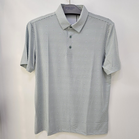 [행복한백화점][세르지오]폴리 스판  그린 반팔 티셔츠  stsdkfd2848