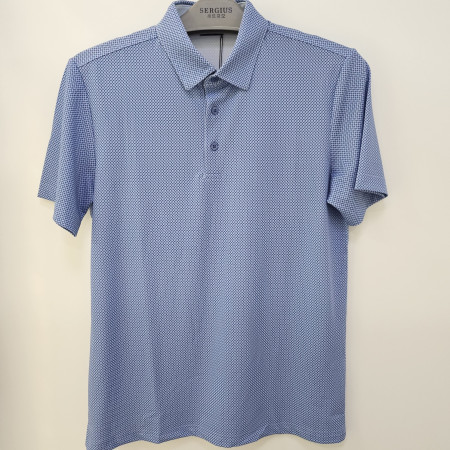 [행복한백화점][세르지오]블루 폴리스판 반팔 티셔츠 stsdkfd2844