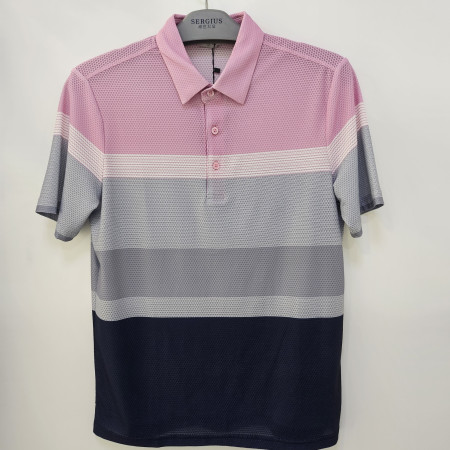 [행복한백화점][세르지오]엠보 프린트 핑크 반팔 티셔츠 stsvbme2720a