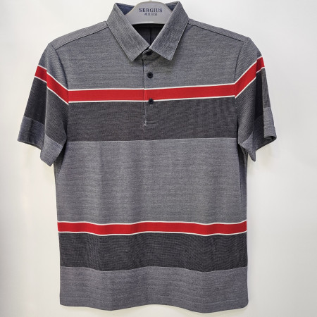 [행복한백화점][세르지오]면분할다크그레이 반팔 티셔츠 stsdkmf2796a