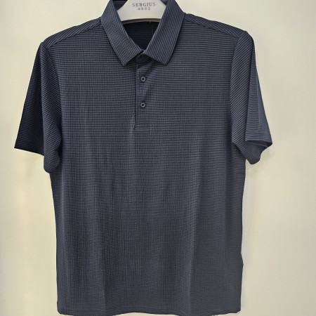 [행복한백화점][세르지오]스트라이프 무늬 네이비 반팔 티셔츠 STSDKMD2889