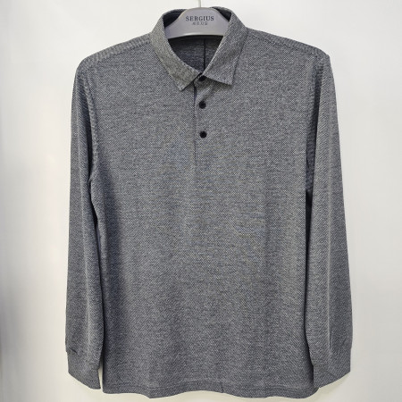 [행복한백화점][세르지오]벏집무늬 긴팔 티셔츠 STSDKMD2882