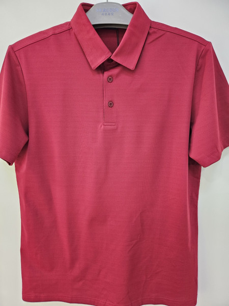 [행복한백화점][세르지오] 폴리 100 % 와인 반팔 티셔츠 stsskms2851