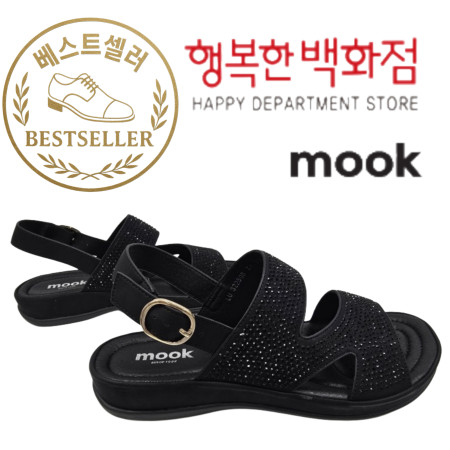 [행복한백화점][무크]mook 여성 캐쥬얼 샌들 블랙 516HB322508ZA