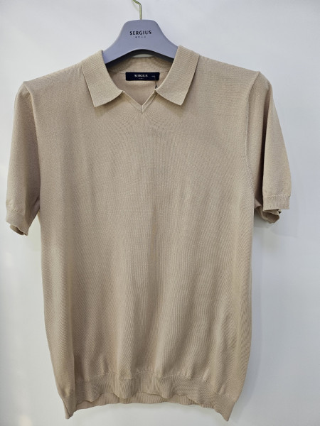 [행복한백화점][세르지오]냉감 니트 v넥 반팔 티셔츠 sntur1d2500