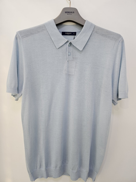 [행복한백화점][세르지오] 냉감 카라 반팔 니트티셔츠  SNTUR1D2503