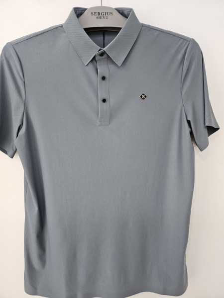 [행복한백화점][세르지오]n/pu  나일론 혼방 연카키  스판 반팔 티셔츠 stsvb1d53002