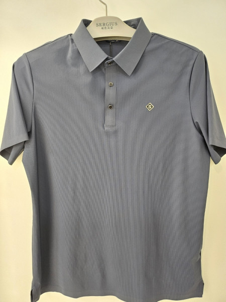 [행복한백화점][세르지오]n/pu  나일론 스판  네이비 반팔 티셔츠 stsvb1d53004