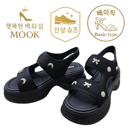 [행복한백화점][무크]mook 여성 캐쥬얼 샌들 블랙 516HB522522