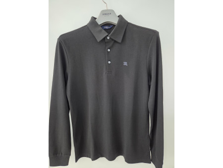 [행복한백화점][세르지오]면폴리 블랙 긴팔 티셔츠 stsdkme3767a