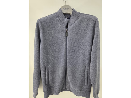 [행복한백화점][세르지오] 풀집업  그레이 가디건  SNTVB1D8567a