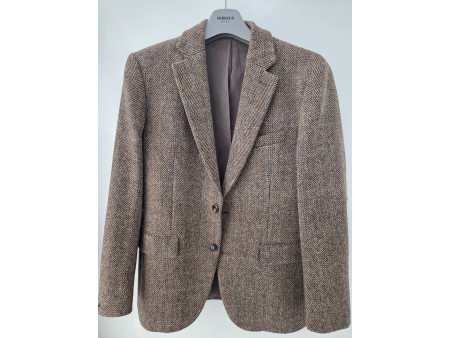 [행복한백화점][세르지오]모 100  순모 브라운 자켓  sjkur3d8403a