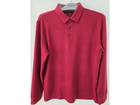 [행복한백화점][세르지오]폴리스판 레드 겨울 티셔츠 stsdk3d8497a