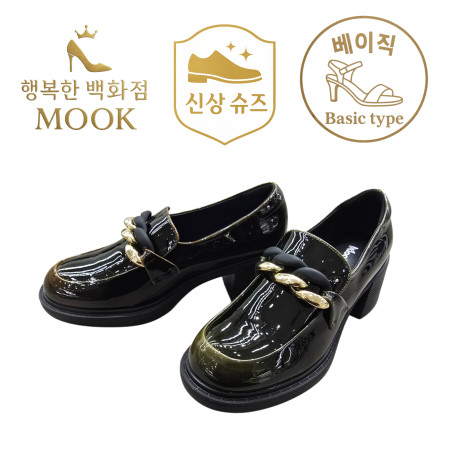 [행복한백화점][무크]mook 여성 소가죽 체인 로퍼 516HB522251