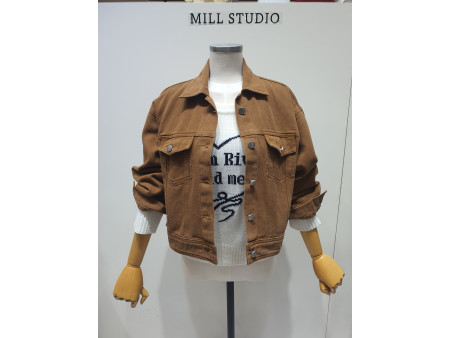 [행복한백화점][밀스튜디오]카라셔츠숏재킷