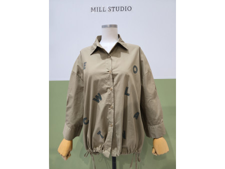 [행복한백화점][밀스튜디오]알파벳 면셔츠